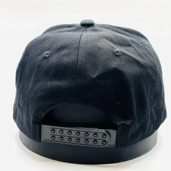 Waynes World Black Snapback Adjustable Hat Cap EUC Saturday Night Live Vintage - Picture 2 of 5